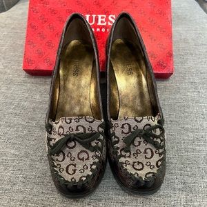 Guess Brown Maryann Wedges